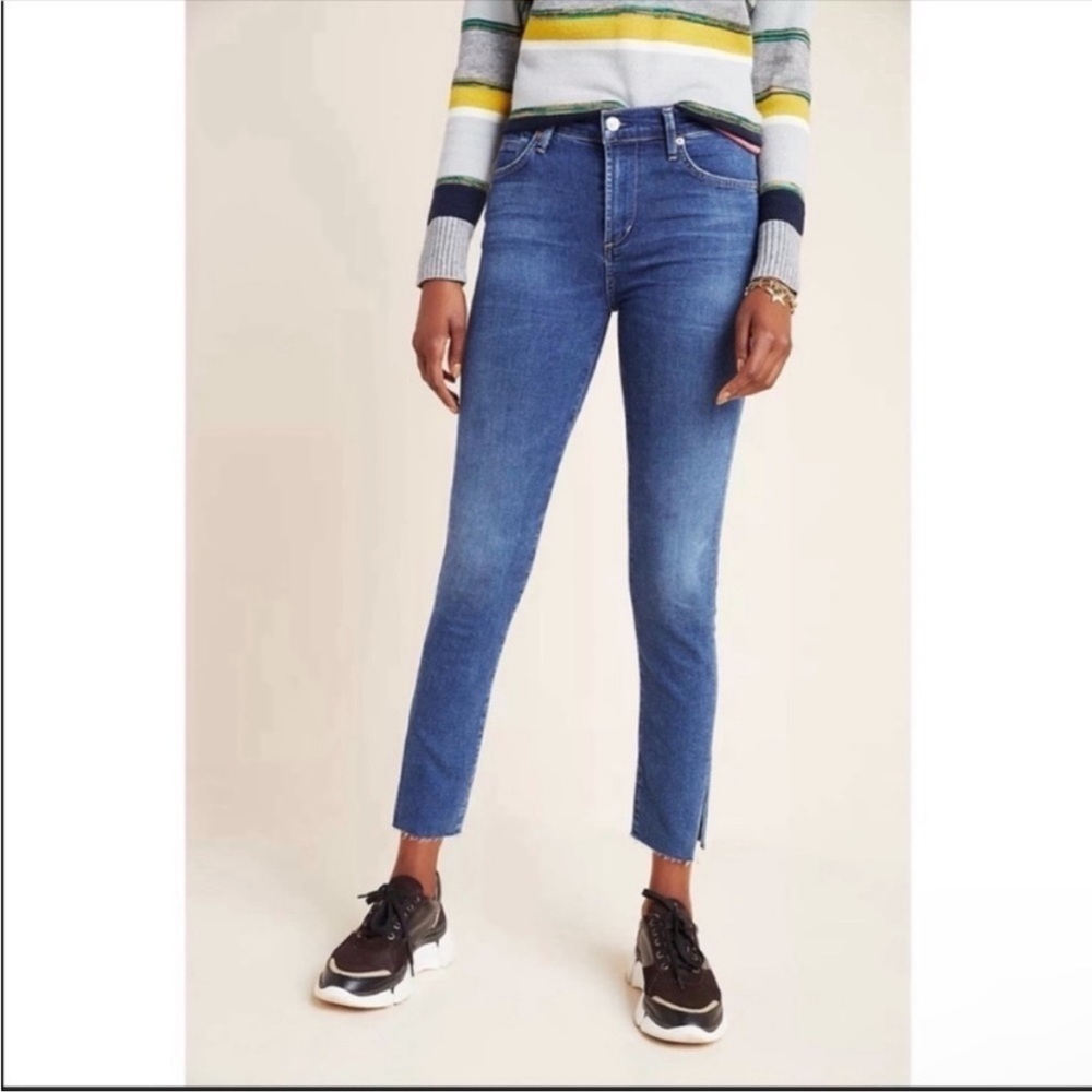 Anthropologie Citizens Rocket High Rise Skinny Ankle Jeans Blue Size 26 NWT - Picture 6 of 7